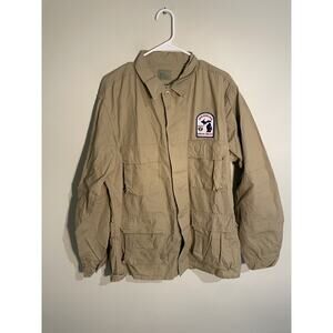 Atlanco Tan BDU Combat Coat Cotton Ripstop Military Jacket Tactical LT